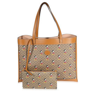 Gucci x Disney Vintage GG Supreme Mickey Mouse Shopping Tote